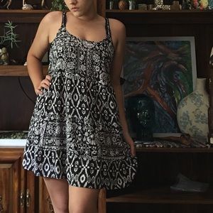 Black and white dress